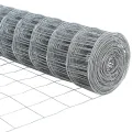 Clôture Euro avec 13 poteaux flanqués 1x25 m Acier galvanisé
