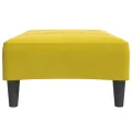 Repose-pied jaune 77x55x31 cm velours