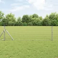 Clôture Euro avec 13 poteaux 0,6x50 m en acier galvanisé