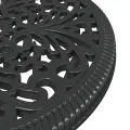 Set de Bistro de Jardin 3 Pièces en Aluminium Couleur Noir