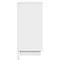 Table de chevet  avec LED Blanc 71x34,5x75 cm en bois d'ingénierie