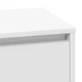 Table de chevet  avec LED Blanc 71x34,5x75 cm en bois d'ingénierie