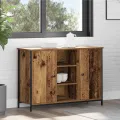 Buffet  en bois ancien 100x35x70 cm en bois d'ingénierie et acier