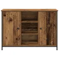 Buffet  en bois ancien 100x35x70 cm en bois d'ingénierie et acier