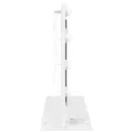 Miroir de vanité avec lumières LED blanc 60x45x18 cm