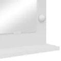 Miroir de vanité avec lumières LED blanc 60x45x18 cm