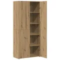 Buffet haut en chêne artisanal 40x42,5x185 cm en bois d'ingénierie