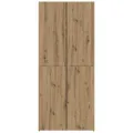Buffet haut en chêne artisanal 40x42,5x185 cm en bois d'ingénierie