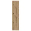 Buffet haut en chêne artisanal 40x42,5x185 cm en bois d'ingénierie