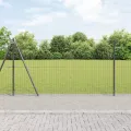 Clôture Euro avec 13 poteaux flasqués 1,2x25 m en acier galvanisé