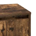 Armoires de chevet avec lumières LED 2 pcs Chêne fumé 39x34,5x50 cm
