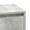 Tables de chevet avec lumières LED 2 pcs Gris béton 39x34,5x50 cm