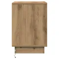 Table de chevet avec lumières LED en chêne artisan 39x34,5x50 cm