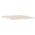 Structure de lit au sol  Blanche 200x220 cm en bois massif de pin