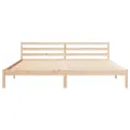 Lit  avec tête de lit 180x220 cm en bois de pin massif