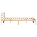 Lit  avec tête de lit 180x220 cm en bois de pin massif