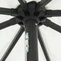 Parasol de jardin  avec des lumières LED Ø395x245 cm Blanc sable