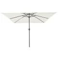 Parasol de jardin carré  295x245 cm Blanc Sable
