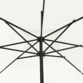 Parasol de jardin carré  295x245 cm Blanc Sable
