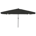 Parasol de jardin  avec des lumières LED ø395x245 cm Noir