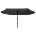 Parasol de jardin  avec des lumières LED ø395x245 cm Anthracite