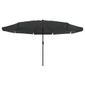 Parasol de jardin  avec des lumières LED ø395x245 cm Anthracite
