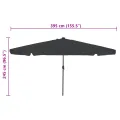 Parasol de jardin  avec des lumières LED ø395x245 cm Anthracite