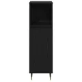 Armoire de salle de bain  Noir Chêne 30x30x100 cm Bois aggloméré