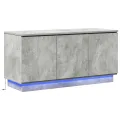 Meuble TV béton gris 100x38x49 cm Bois d'ingénierie