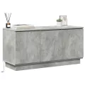Meuble TV béton gris 100x38x49 cm Bois d'ingénierie