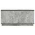 Meuble TV béton gris 100x38x49 cm Bois d'ingénierie