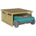 Garage de Tondeuse Robotique 70x80x38 cm Bois de Pin Imprégné