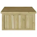 Garage de Tondeuse Robotique 70x80x38 cm Bois de Pin Imprégné