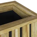 Jardinière avec Doublure 33x33x65 cm Bois Imprégné Pin