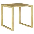 Table de bain de soleil 50,5x50,5x46 cm en bois de pin imprégné