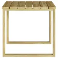 Table de bain de soleil 50,5x50,5x46 cm en bois de pin imprégné