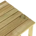 Table de bain de soleil 50,5x50,5x46 cm en bois de pin imprégné