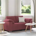 Canapé loveseat  Rouge vin 120 cm Tissu