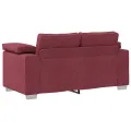 Canapé loveseat  Rouge vin 120 cm Tissu