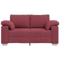 Canapé loveseat  Rouge vin 120 cm Tissu