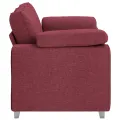 Canapé loveseat  Rouge vin 120 cm Tissu