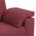 Canapé loveseat  Rouge vin 120 cm Tissu