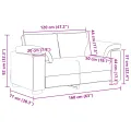 Canapé loveseat  Rouge vin 120 cm Tissu