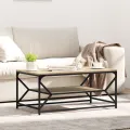Table Basse avec Étagère Chêne Sonoma 90x50x40 cm Bois d'ingénierie