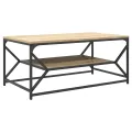 Table Basse avec Étagère Chêne Sonoma 90x50x40 cm Bois d'ingénierie