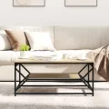 Table Basse avec Étagère Chêne Sonoma 90x50x40 cm Bois d'ingénierie