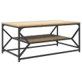 Table Basse avec Étagère Chêne Sonoma 90x50x40 cm Bois d'ingénierie