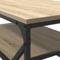 Table Basse avec Étagère Chêne Sonoma 90x50x40 cm Bois d'ingénierie