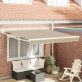 Store Rétractable Automatique  Beige 350x250 cm