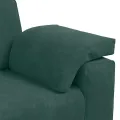 Ensemble de canapés 3 pcs avec coussins Vert foncé Velours